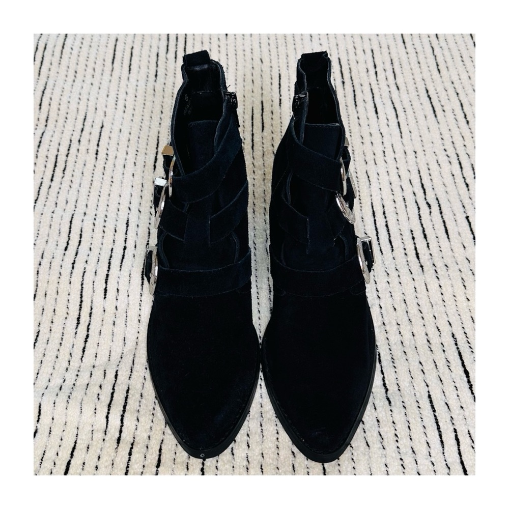 ASOS Rocker And Roller Western Buckle Ankle Boots Size 6. - Picture 3 of 13